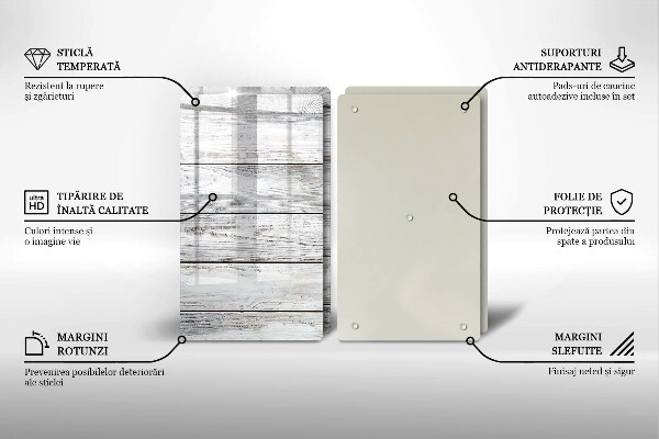 Tampa de parede do fogão a gás Tábuas de madeira claras