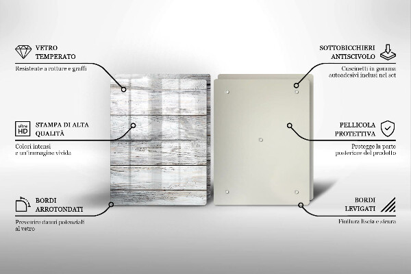 Tampa de parede do fogão a gás Tábuas de madeira claras