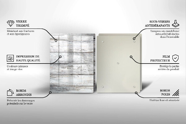 Tampa de parede do fogão a gás Tábuas de madeira claras
