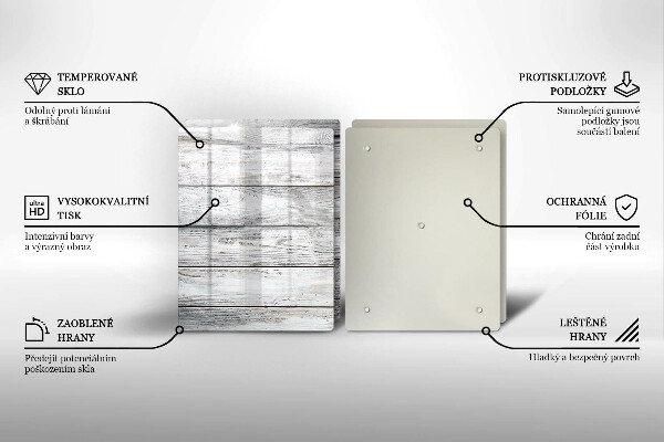 Tampa de parede do fogão a gás Tábuas de madeira claras