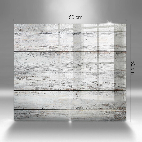 Tampa de parede do fogão a gás Tábuas de madeira claras