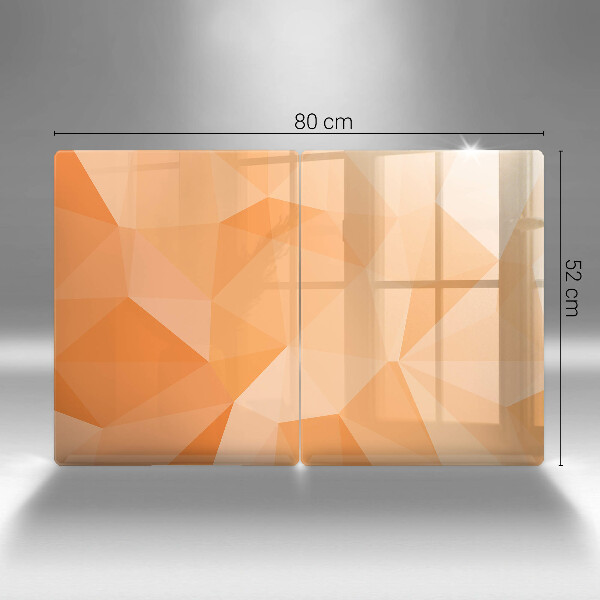 Tampa de parede do fogão a gás Fundo geométrico