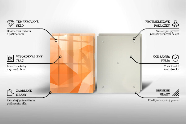 Tampa de parede do fogão a gás Fundo geométrico