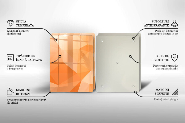 Tampa de parede do fogão a gás Fundo geométrico