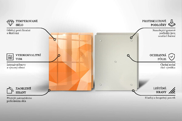 Tampa de parede do fogão a gás Fundo geométrico