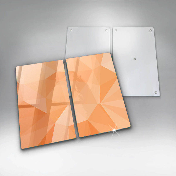 Tampa de parede do fogão a gás Fundo geométrico