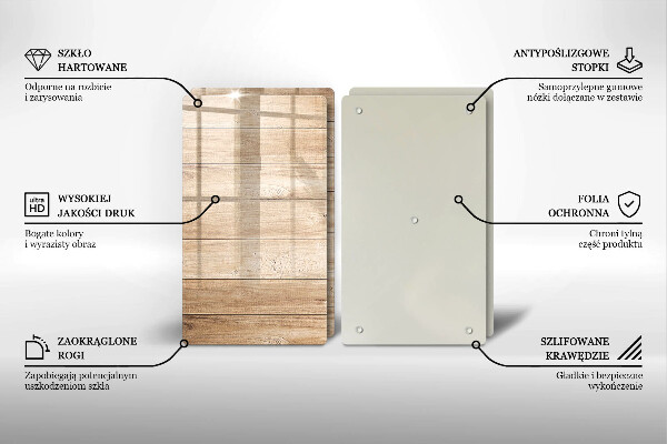 Tampa de parede do fogão a gás Tábuas de madeira
