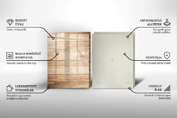 Tampa de parede do fogão a gás Tábuas de madeira