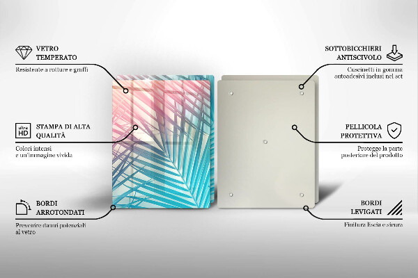 Tampa de parede do fogão a gás Folhas em tons pastel