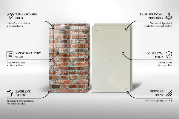 Tampa de parede do fogão a gás Parede de tijolos antigos