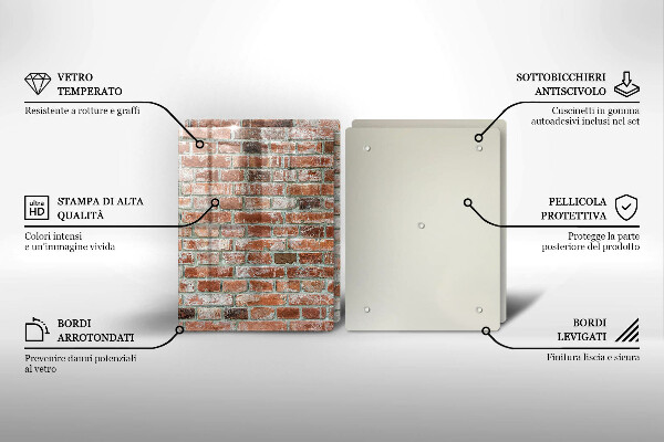 Tampa de parede do fogão a gás Parede de tijolos antigos