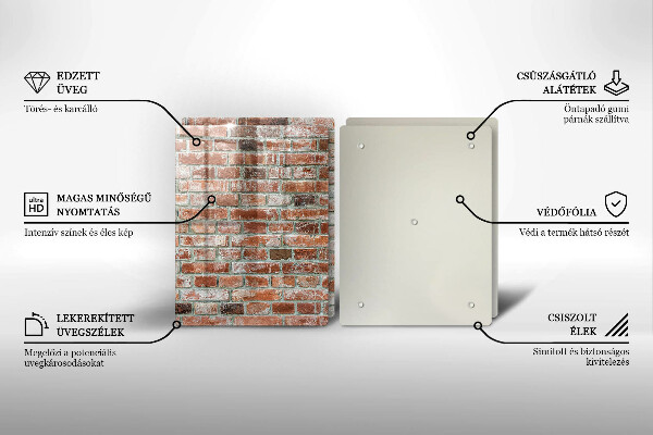 Tampa de parede do fogão a gás Parede de tijolos antigos