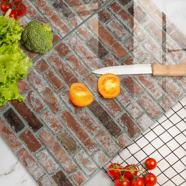 Tampa de parede do fogão a gás Parede de tijolos antigos