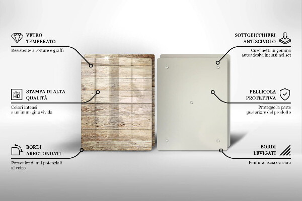 Tampa de parede do fogão a gás Tábuas de madeira