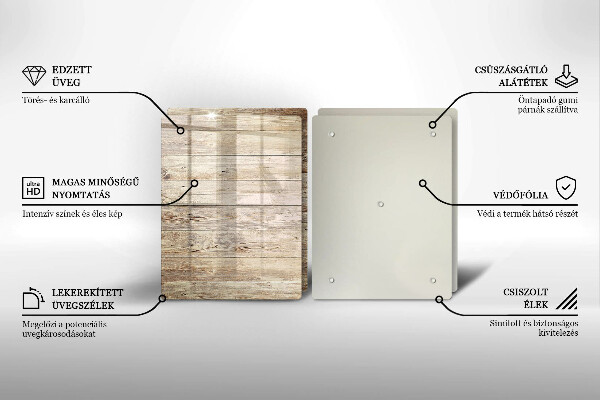 Tampa de parede do fogão a gás Tábuas de madeira
