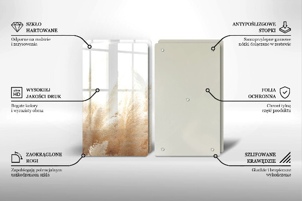 Tampa de parede do fogão a gás Grama dos pampas