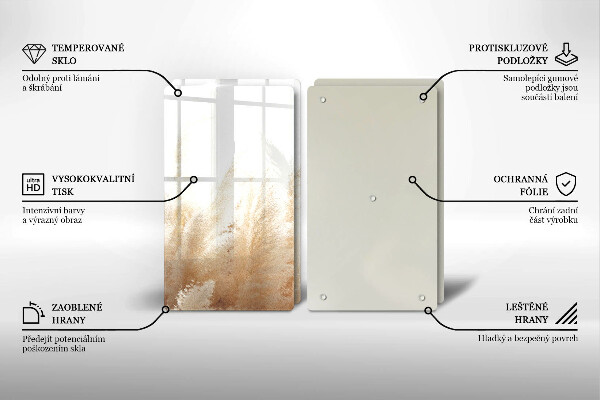 Tampa de parede do fogão a gás Grama dos pampas