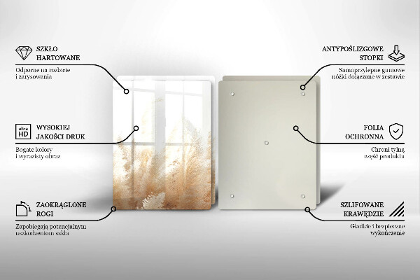 Tampa de parede do fogão a gás Grama dos pampas