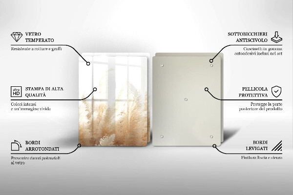 Tampa de parede do fogão a gás Grama dos pampas