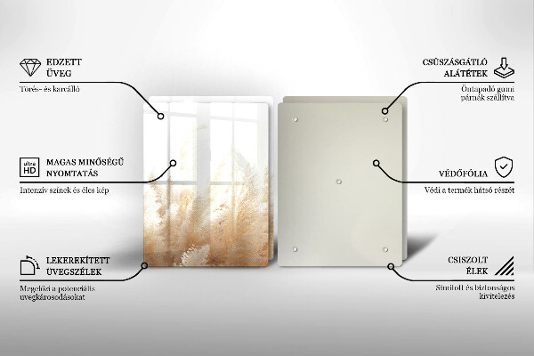 Tampa de parede do fogão a gás Grama dos pampas