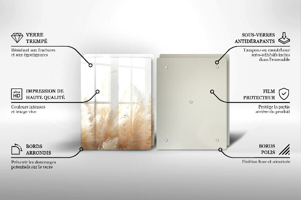 Tampa de parede do fogão a gás Grama dos pampas