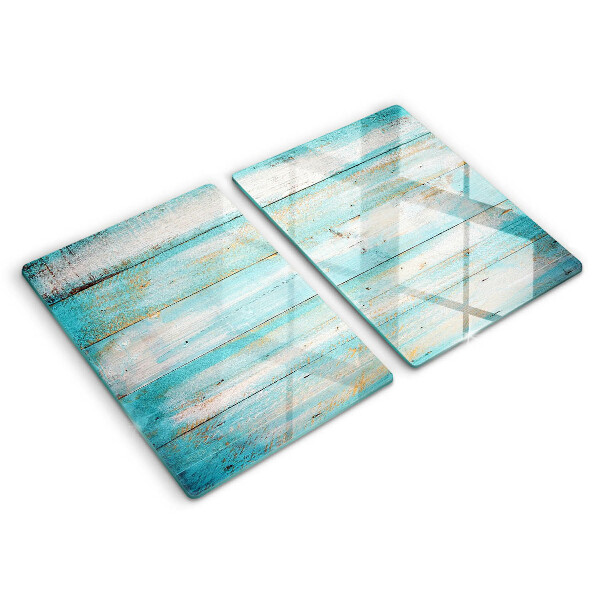 Tampa de parede do fogão a gás Tábuas vintage de madeira