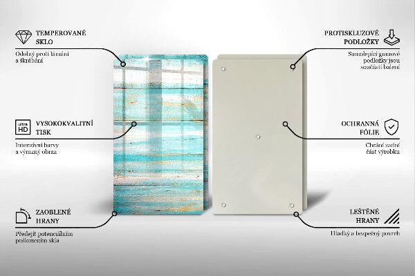 Tampa de parede do fogão a gás Tábuas vintage de madeira