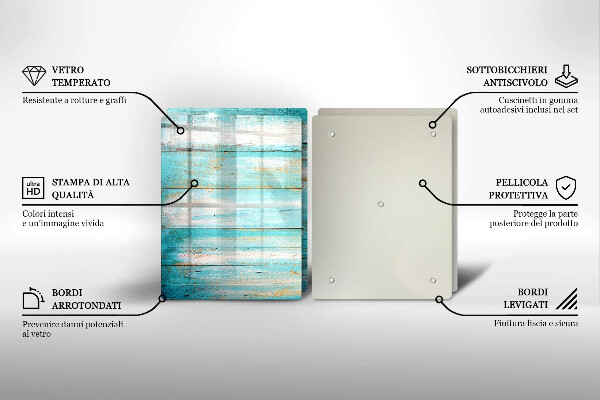 Tampa de parede do fogão a gás Tábuas vintage de madeira