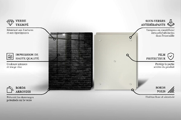 Tampa de parede do fogão a gás Parede de tijolos