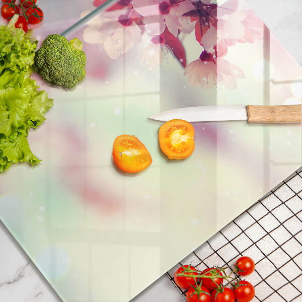 Tampa de parede do fogão a gás Natureza flores de macieira