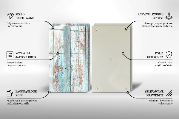 Tampa de parede do fogão a gás Tábuas vintage