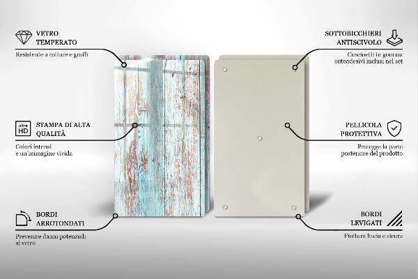 Tampa de parede do fogão a gás Tábuas vintage