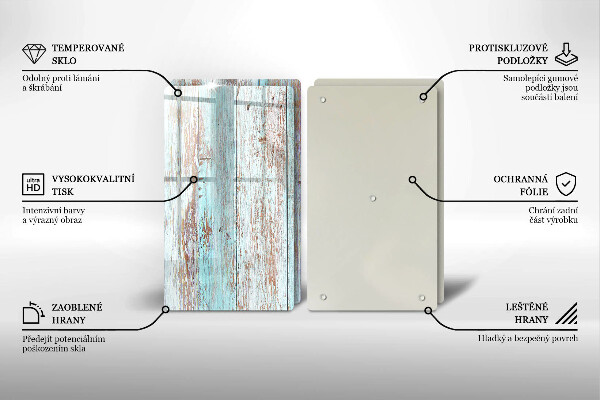 Tampa de parede do fogão a gás Tábuas vintage