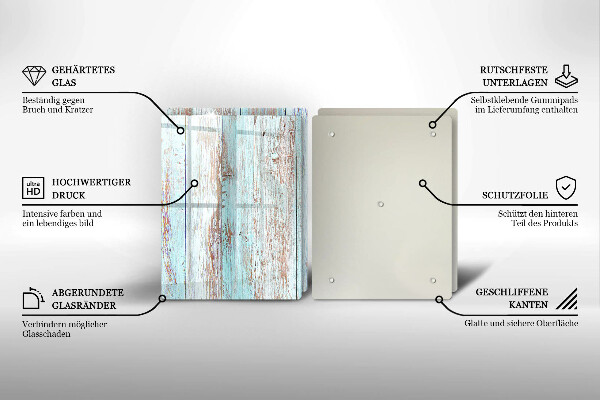 Tampa de parede do fogão a gás Tábuas vintage