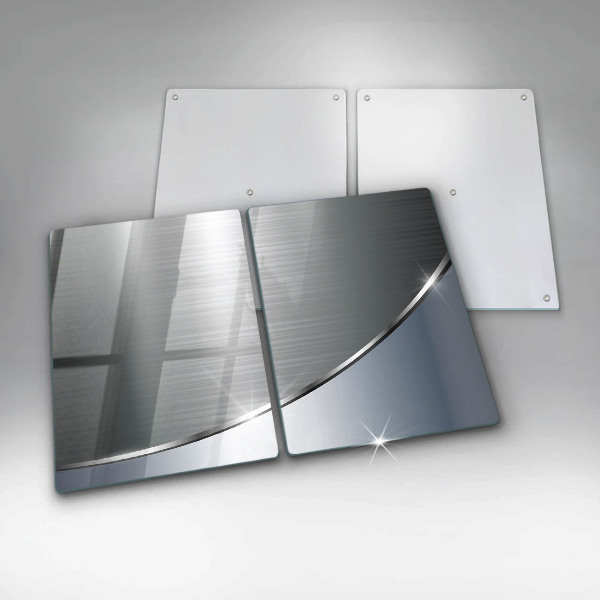 Tampa de parede do fogão a gás Padrão abstração metálica