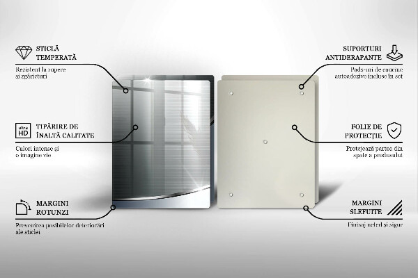 Tampa de parede do fogão a gás Padrão abstração metálica