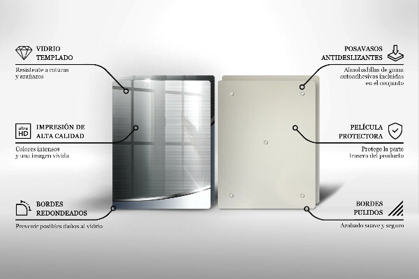 Tampa de parede do fogão a gás Padrão abstração metálica
