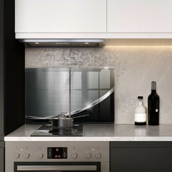 Tampa de parede do fogão a gás Abstração com metal