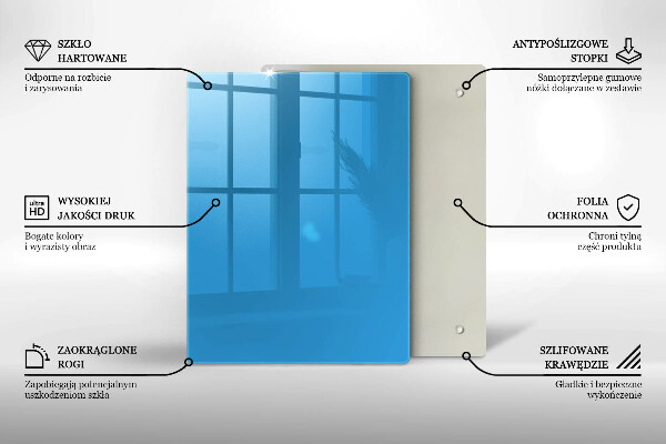 Protetor de placa de indução Cor azul