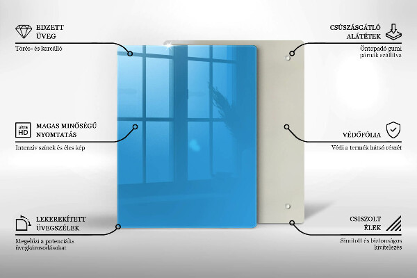 Protetor de placa de indução Cor azul