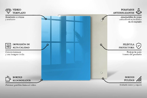 Protetor de placa de indução Cor azul