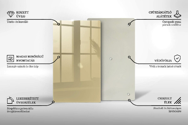 Protetor de placa de indução Cor bege