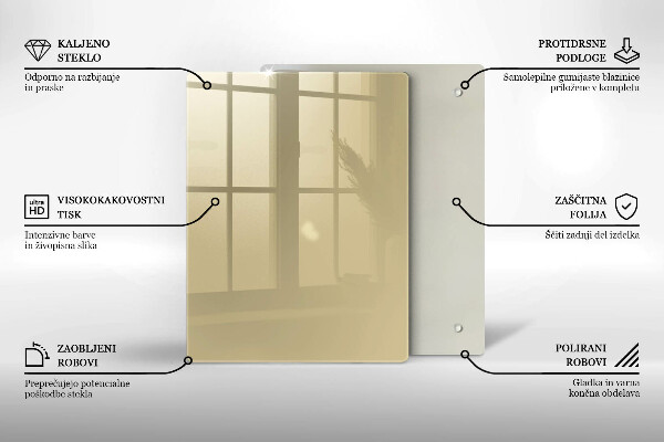 Protetor de placa de indução Cor bege