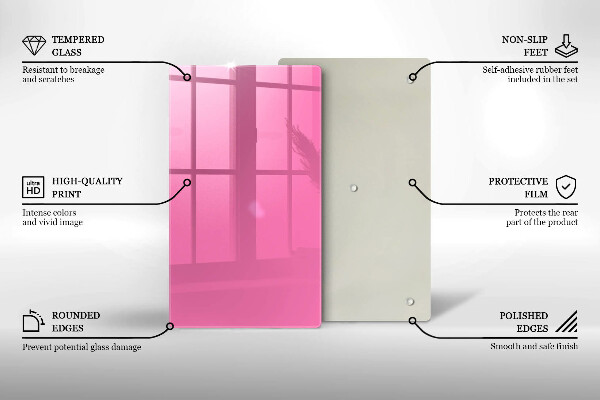 Proteção para placa de indução Cor rosa