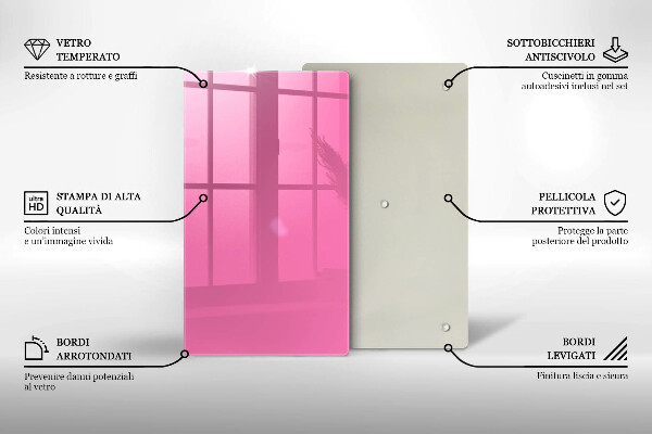 Proteção para placa de indução Cor rosa