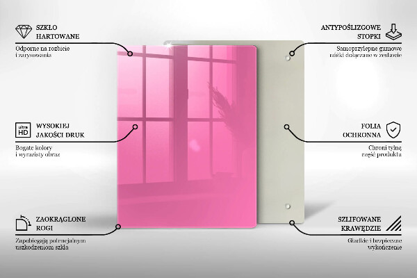 Proteção para placa de indução Cor rosa