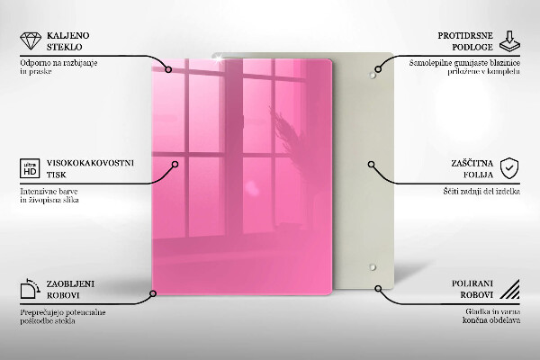 Proteção para placa de indução Cor rosa