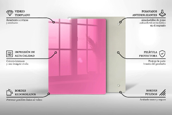 Proteção para placa de indução Cor rosa