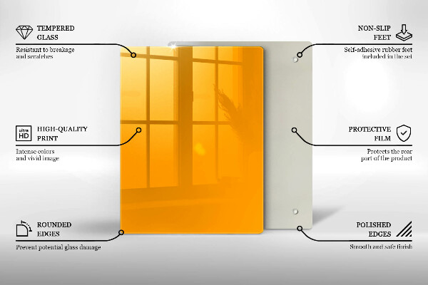Protetor de placa de indução Cor amarelo escuro