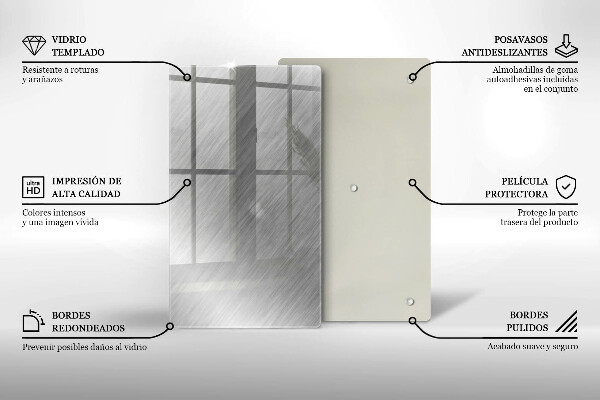 Protetor de placa de indução Fundo de textura metálica